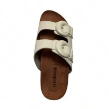 Women Flat Sandals - Trắng - Xem 4