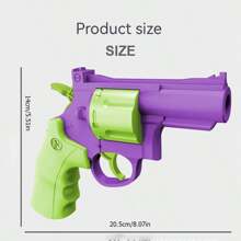 2024最新產品，1套大號左輪手槍ZP5柔性子彈槍，射程超長 - 粉色 - 查看 8