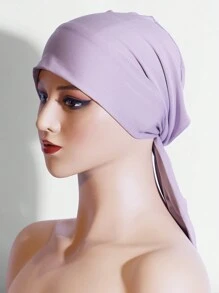 1 chiếc mũ lưỡi trai nữ kiểu dáng mới, hình vòng cung, hai đuôi, nhiều màu sắc, che đầu, mũ nhỏ, mũ trùm tóc, mũ ngủ. - Nhiều màu - Xem 17