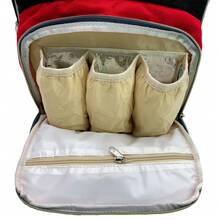 ECOBABY ORIGINAL Bolsas de Pañales Mochila Pañalera Land Termica Oxford 600D mochila pa�alera Land termica Oxford 600D organizador multifuncional bolsillo para toallas pañales y accesorios aislamiento para biberon acabado moderno resistente al agua facil de limpiar y transportar - Negro - Ver 2