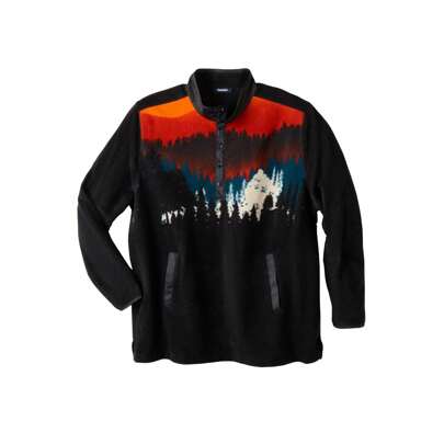 KingSize Men's Big  Tall Explorer Fleece Pullover