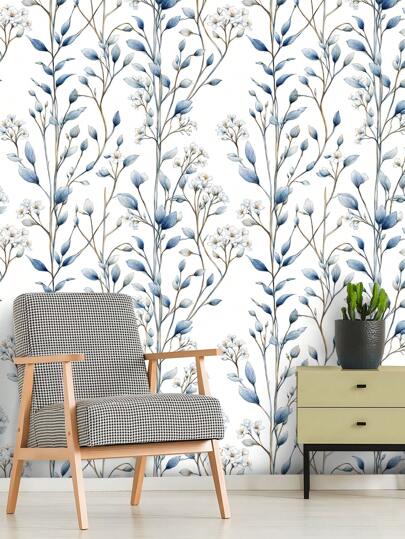 1pc Vintage Groen Plants Bloemen Waterproof Anti Fouling Self Adhesive Wallpaper, Ideal Home ation, Kitchen Cabinets, Room Background Renovation,Renovation Stickers Peel Wand Panels,Wall Paper, Wallpapers, ation Items Refresh Your Home,Rama Birthday Graduation view 8