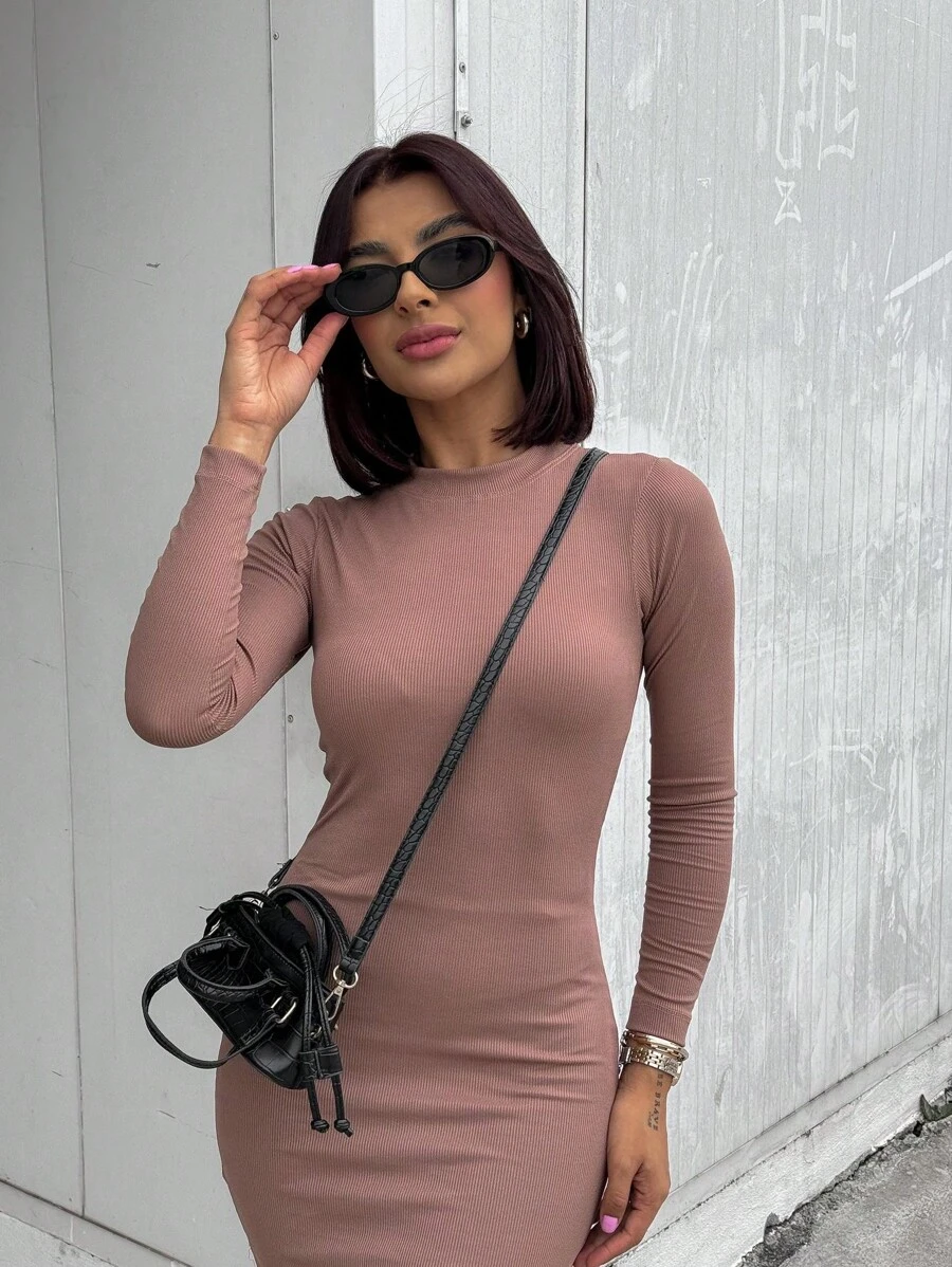 Women Dresses - 米色 - 查看 1