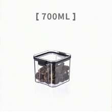 1 hộp đựng thực phẩm 15,5oz/23,6oz/32,1oz/43,9oz/60,8oz có nắp, hộp nhựa trong suốt đựng đồ nhà bếp và tủ đựng thức ăn bán chạy - trong suốt - Xem 8