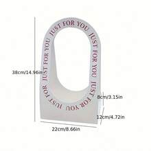 1pc Rectangle Paper Flower Gift Bags With Handles - Perfect For Bouquets, Flowers, And Gifts - Ideal For Mother's Day, Weddings, And Valentine's Day For Restaurant - White - View 7