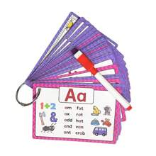 26 Letters Fonetiek Flashcards voor kinderen, vroegschoolse educatie, uitwisbare woordgeheugenkaarten. Kantoor, school, tekenen, student, stiften, schrijfwaren, jongens, meisjes, schoolbenodigdheden, terug naar school. - Veel kleurig - Bekijken 3