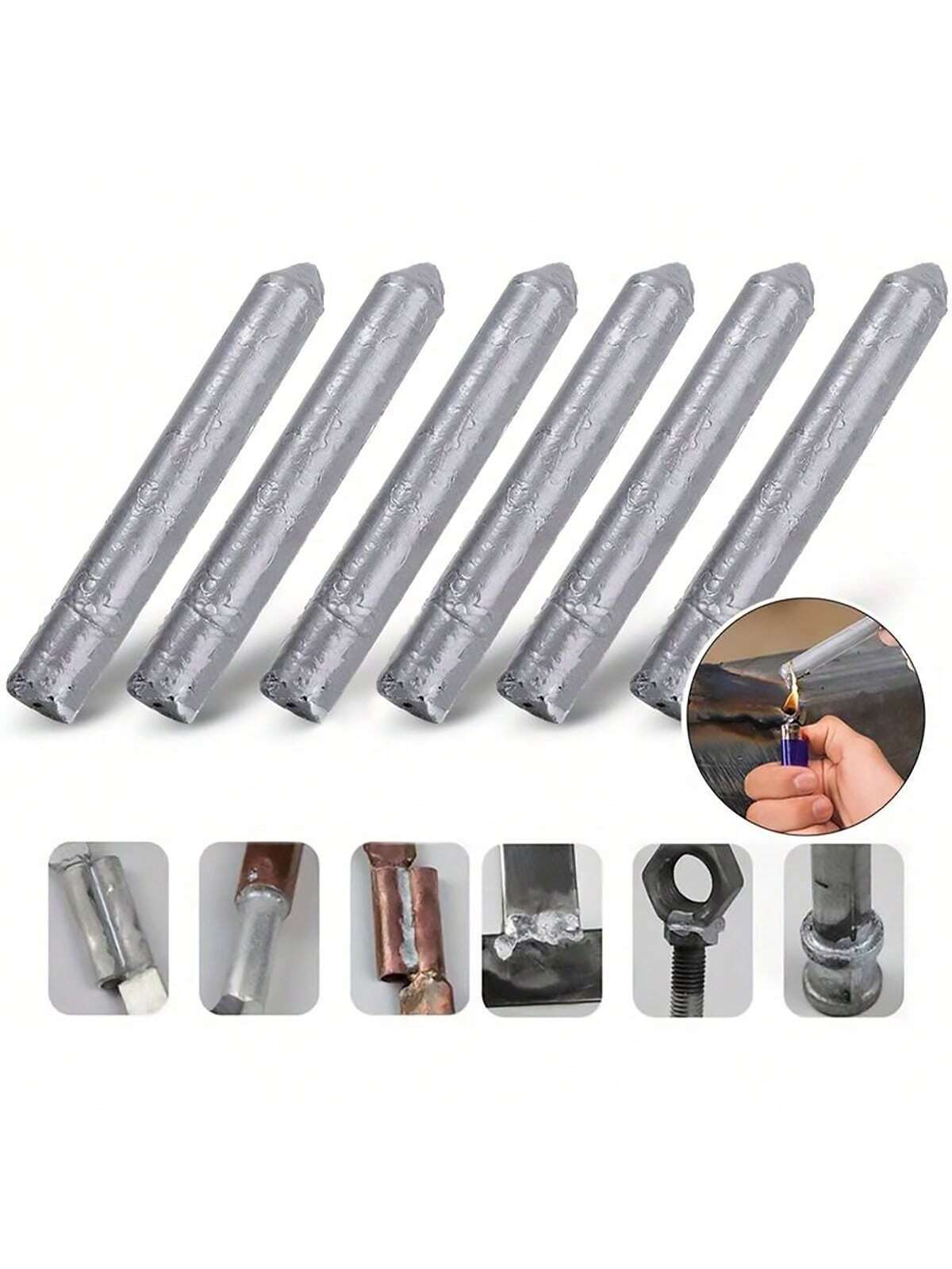 3pcs/set أو 9pcs/تعيين قضيب لحام إصلاح درجة الحرارة المنخفضة ، أداة لحام الإصلاح عالي الأداء ، لمواد النحاس/الحديد/الألمنيوم ، قضيب لحام عالمي للولاعات | مقاس: 3 عبوات