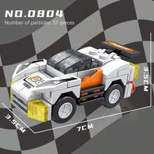 1 Piece Of Children's Building Block Toys Assembled Car Small Particle Building Blocks Racing Toy Sports Car Educational Enlightenment Gift For Boys And Girls - Multicolor - View 16