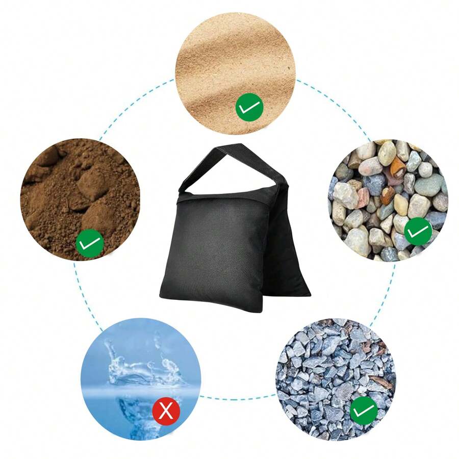 4 Packs Studio Weighted Bags Heavy Duty Sandbags For Photo And Video