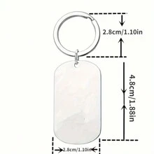 Father's Day Gifts Step Dad Father Keychain Birthday Gifts - Silver - View 5