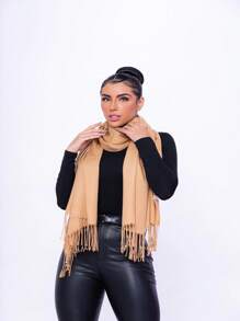 Women's Scarves - 咖啡棕 - 查看 5