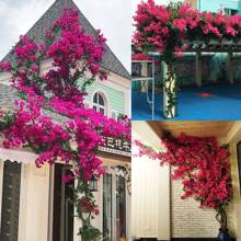 2pcs Artificial Flowers Bougainvillea Branches Faux Floral Stems Long Plant Branches For Party, Wedding Centerpieces Home Garden Wall Decoration, Valentine Day, Gift Gifts Birthday Graduation