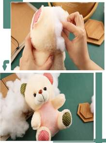 50 Gam/lô Chất Liệu Nhồi Sợi Polyester Cho Đồ Chơi Sang Trọng Và Búp Bê Amigurumi - trắng - Xem 3