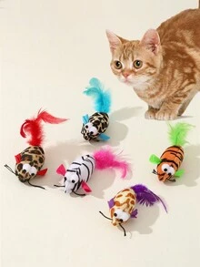 Đồ chơi chuột mắt to ngẫu nhiên, một chú mèo lạ sẽ thích, mang hương vị mèo - Nhiều màu - Xem 1