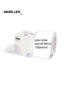 A Roll Of 40*60mm Thermal Sticker Labels For 2 Inch Thermal Label Printer Adhesive Label For Barcodes Postage Address Shipping In Home&Business,Black On The White - 40*60mm(1.57*2.36inch) - View 1