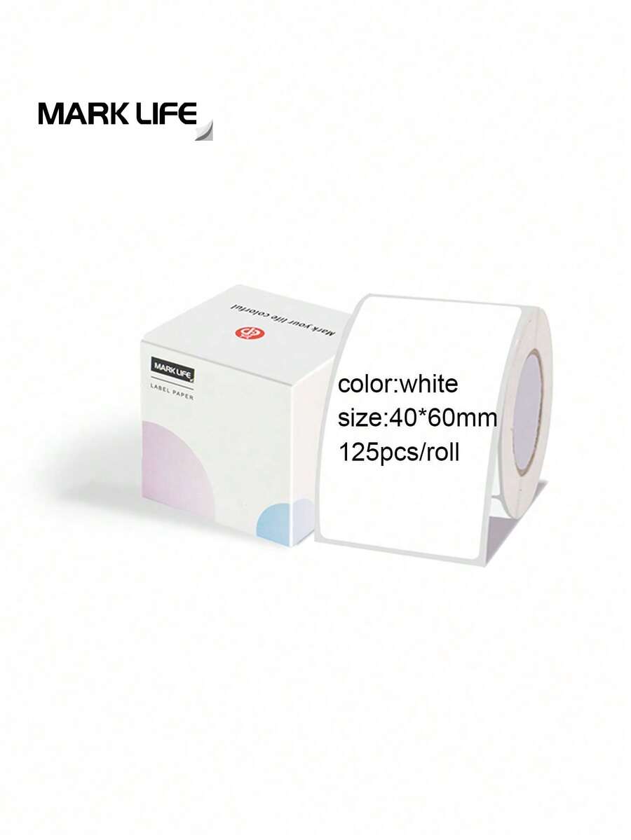 A Roll Of 40*60mm Thermal Sticker Labels For 2 Inch Thermal Label Printer Adhesive Label For Barcodes Postage Address Shipping In Home&Business,Black On The White - 40*60mm(1.57*2.36inch) - View 1