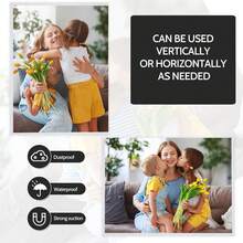6 Packs Magnetic Picture Frame , Magnetic Photo Frames For Refrigerator 4x6 Reusable,Magnetic Frame With White Border, Efrigerator Magnets For Pictures Perfect Display Frame - White - View 5