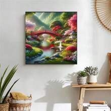 1套精美的5D鑽石繪畫工具套件，全鑽DIY藝術刺繡鑽石繪畫藝術裝飾（不含框），2024新品 - 彩色 - 查看 4