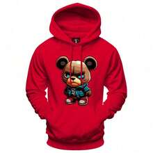 Men Hoodies - Maroon - View 1