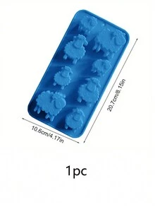 1 Khuôn kẹo silicon, khuôn sôcôla silicon hình cừu 3D cho lễ Eid Al Adha, chống dính và dễ lấy khuôn ra. Khuôn silicon này có thể dùng để làm sôcôla, kẹo, bánh nướng, bánh ngọt. Thích hợp cho lễ Eid Al Adha, Lễ Phục Sinh, Lễ Tạ Ơn. - Màu xanh lam - Xem 4