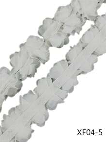 19 Colors Available, 13pcs 5cm Width 3D Chiffon Flower DIY Trim For Headband, Shoes, Hat Decoration
