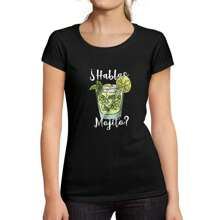 Women's Graphic T-Shirt Organic You Speak Mojito – Hablas Mojito – Friendly Ladies Limited Edition Short Sleeve Tee-Shirt Vintage Birthday Gift Novelty