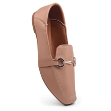 Women Flat Sandals - Màu hồng gỉ - Xem 2