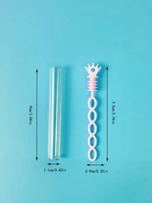 18pcs New Style 5-Hole Multi-Color Crown Bubble Wand For Wedding And Parties, Bubble Blower For Party Decorations - Color Mixing - View 2