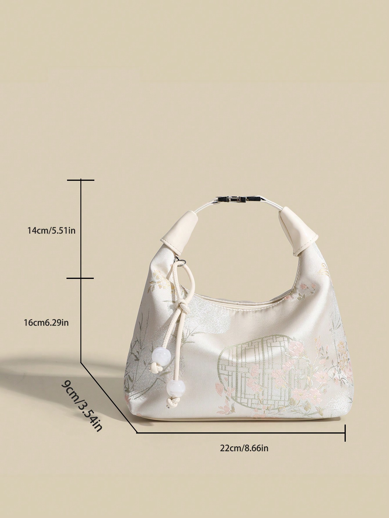 حقيبة يدوية على شكل دلو 1 قطعة من نايلون بلون سادة...