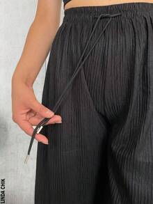 Dúo de pantalones para dama de diferente presentación para cualquier ocasión - Negro - Ver 4