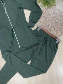 Women Two-Piece Outfits - 綠色 - 查看 3