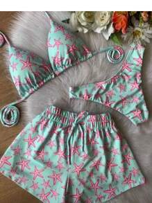Women Bikini Sets - Mint Green - View 1