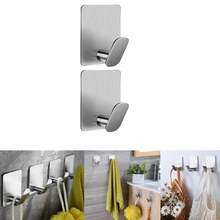 浴室毛巾掛鉤，4入組自粘式不銹鋼牆面掛鉤，多功能掛鉤，適用於掛衣服，帽子，褲子，淋浴球，浴袍，袋子和鑰匙 - 彩色 - 查看 14