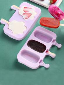 1pc Silicone Ice Cream Mold Popsicle Maker With Lid, Ice Pop Freezer Storage Container,Ice Cube,Party,Travel,Wedding,Birthday,Graduation,Bachelorette Party,Bachelorette,Kitchen,Kitchen Items,Storage,Decor,Outdoor. - Purple - View 4