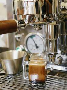 1 peça/2 peças/6 peças de mini xícaras de Espresso, recipiente portátil para café, garrafa de café de bolso, garrafa de leite de vidro, mini jarra selada de 35 ml.