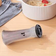 隨機3入組優雅沙漏造型鹽胡椒瓶套裝，帶蓋，方便攜帶，耐用，適用於家庭、廚房、餐廳和野營