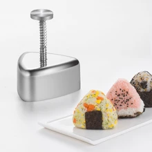 304 Stainless Steel Rice Ball Mold, Japanese Triangle Sushi Mold, DIY Seaweed Wrapped Rice Sushi Making Tool - Multicolor - View 6