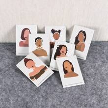20pcs Fashion Printed Earring Display Cards, Random Patterns, Ideal For Jewelry Packaging And Retail, Suitable For Necklaces, Earrings And More, Perfect For Both Home And Jewellery Store