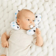 Baby Kinderwagen Nackenkissen U-förmiges Kissen Kindersitz weiches Schlafkissen Reise Kopf-Kinn-Stütze für Jungen und Mädchen Kleinkinder waschbar Plüsch Nackenstützkissen