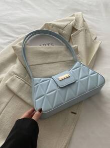 高品質手提袋和肩背袋，流行款式，時尚通勤包，多功能書包 - 藍色 - 查看 2