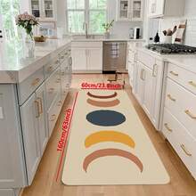 1PC Boho Kitchen Rugs And Mats Farmhouse Style Rustic Kitchen Mat For Floor, Non-Slip Washable Kitchen Sink Mats Holiday Kitchen Decor Doormat+Runner Rug - Brown - View 16