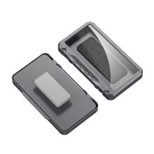 Ốp điện thoại phòng tắm chống nước gắn tường, không cần khoan, hộp đựng xà phòng và hộp đựng đồ - Màu xanh lam - Xem 7