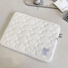 1PC Cute Cloud Embroidered IPad Tablet Bag Ins11/13/15 Inch Laptop Storage Bag Classroom Laptop Bags Classroom Bags Teacher Storage Bags Classroom Organizer Bags - White - View 6