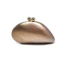 Acrylic Women Evening Bags, Bronze Marbling Elegant Minimalist Evening Clutches With Detachable Gold Chain, Suitable For Women Dress Party, Music Festival, Mother's Day Gifts, Teacher Gifts - Bronze - View 2