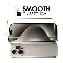 4pcs Tempered Glass Screen Protection Compatible With Iphone 15 14 13 12 11 Pro Max 14 15 Plus Protective Glass - Clear - View 4