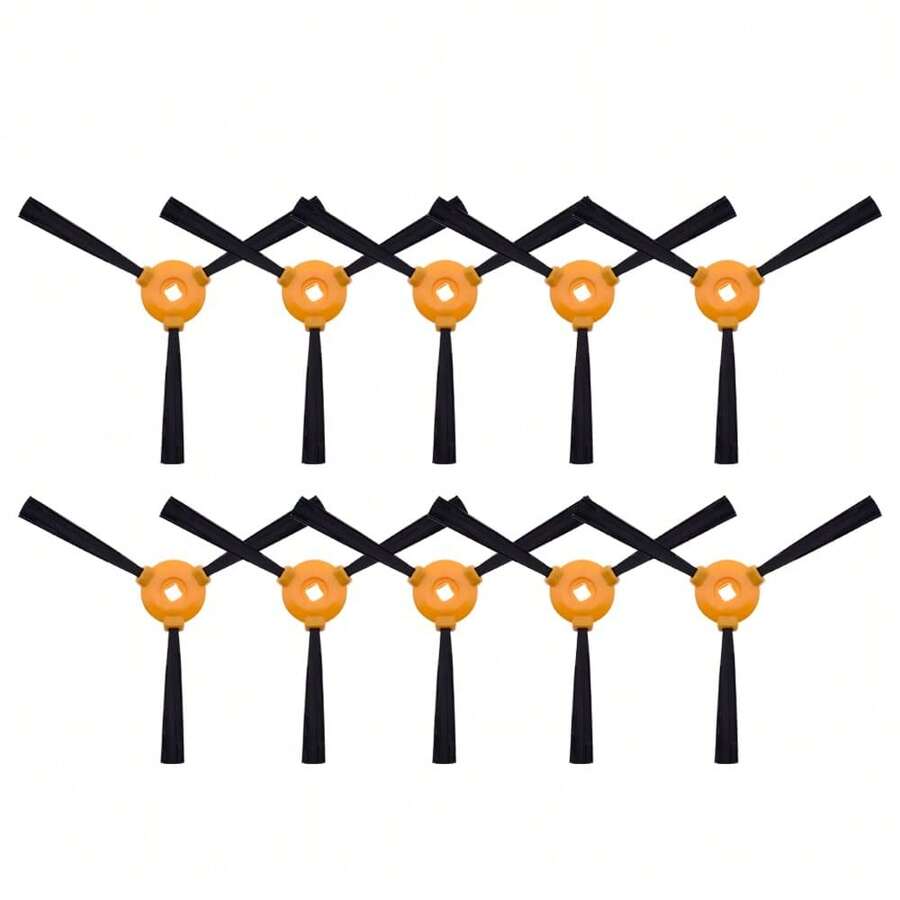 適用於Ecovacs Deebot N79S N79 DN620 DN621 DN622 DN622.11 DN622.31 N79W N79se 500 661 601 710 711 711s DC3G 和Yeedi K600 K700機器人吸塵器的10入組替換側刷。 - 10pcs - 查看 1