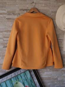 Women Blazers - Mustard Yellow - View 2