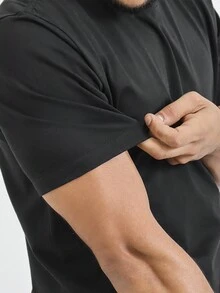 Men T-Shirts - 黑色 - 查看 2