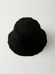 1 chiếc mũ xô kẻ caro chắp vá thời trang xuân hè dành cho cả nam và nữ, có viền tua rua, mũ chống nắng thoáng khí, mũ xô cổ điển, phong cách Nhật Bản cho các hoạt động ngoài trời - Nhiều màu - Xem 6