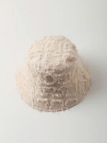 1 chiếc mũ xô kẻ caro chắp vá thời trang xuân hè dành cho cả nam và nữ, có viền tua rua, mũ chống nắng thoáng khí, mũ xô cổ điển, phong cách Nhật Bản cho các hoạt động ngoài trời - Nhiều màu - Xem 7